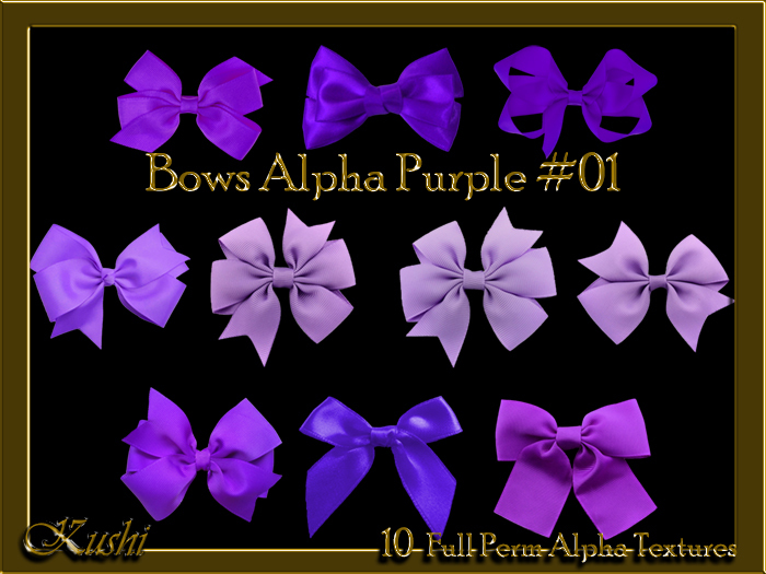 Bows Alpha Purple #01 Textures