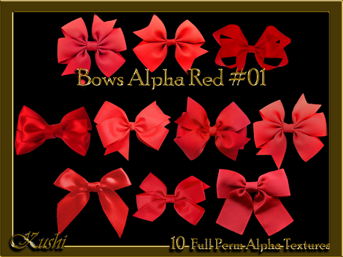 Bows Alpha Red #01 Textures