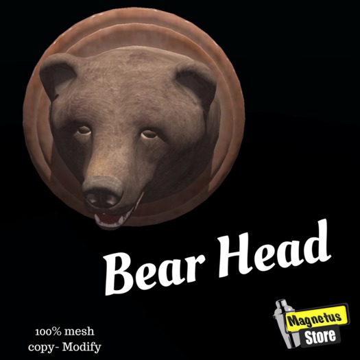 "MG" bear head