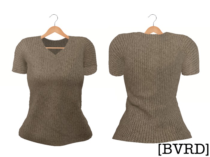 [BVRD] - Short Sleeve Knit - Beige