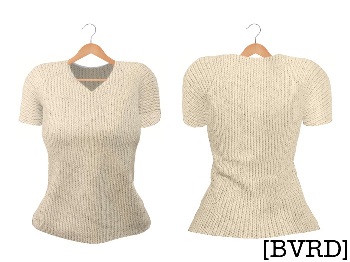 [BVRD] - Short Sleeve Knit - Cream