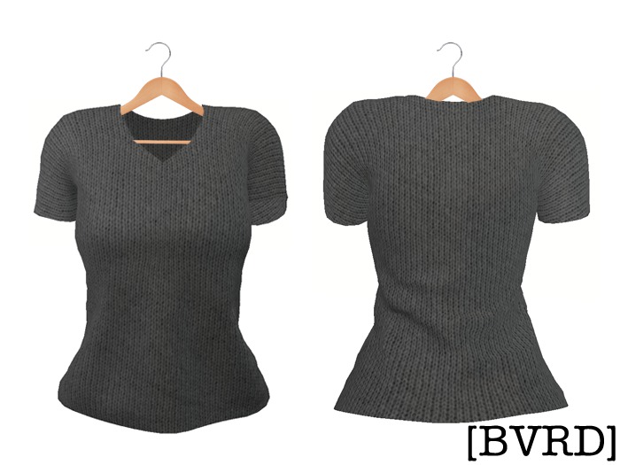 [BVRD] - Short Sleeve Knit - Grey