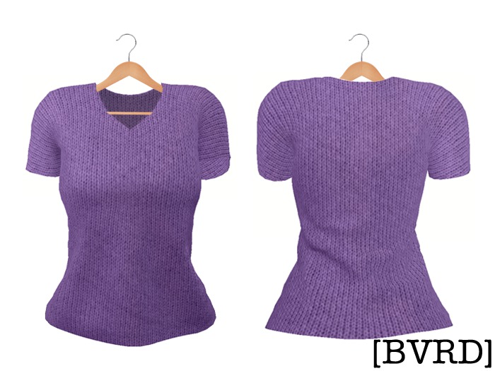[BVRD] - Short Sleeve Knit - Lilac