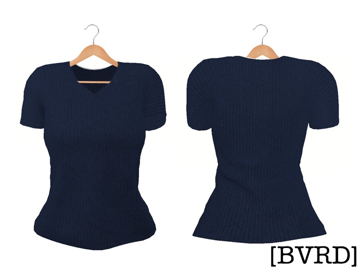 [BVRD] - Short Sleeve Knit - Navy