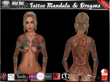 [ HUD ] Tattoo Applier - Mandala & Dragons ( Full Body )