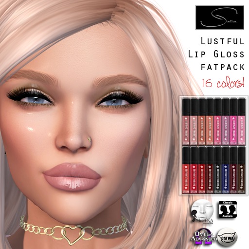 [Stellar] Lustful Lip Gloss Fatpack (16 colors!)