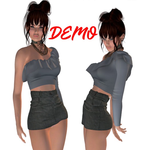 Di Anna Ruffle Crop Top DEMO