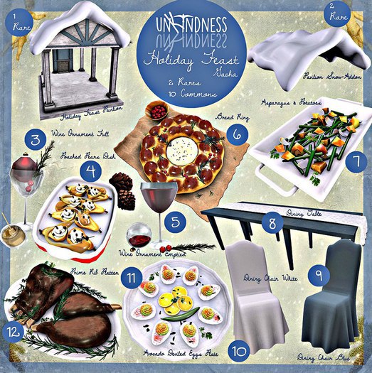 uK - Holiday Feast Dining Chair Blue