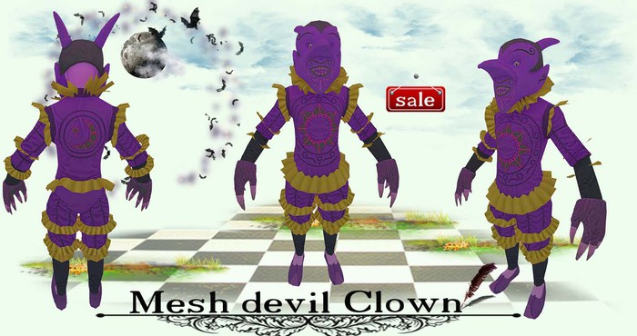 Mesh Devil Clown (C&M) purple