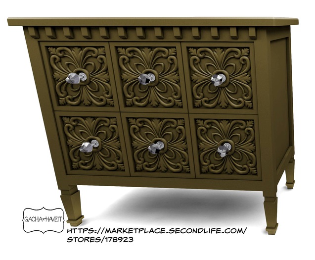AF Fleur Sideboard (Mustard) 7