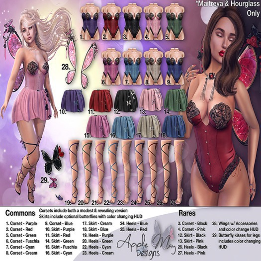 (AMD) Monarch Skirt - Fuschia *Hourglass*