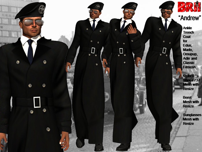 military style trench coat mens