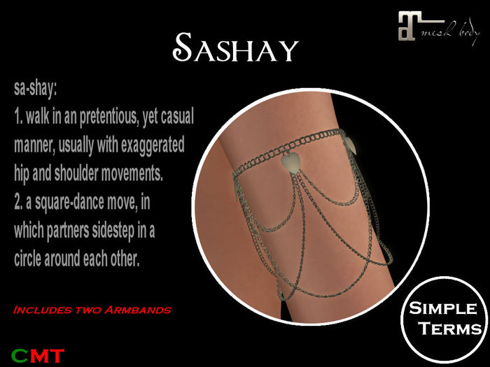Sashay Armbands - Nickel