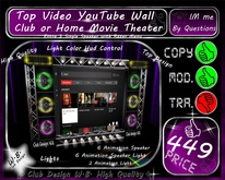 * Top TV Video YouTube Wall * Light Animation *