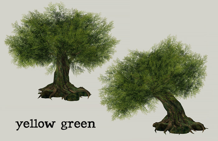 HPMD* Garden Tree07 - yellow green
