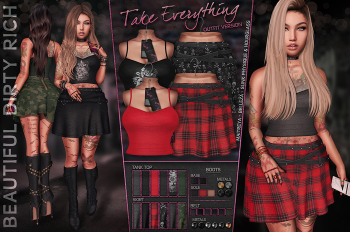 [*B.D.R.* OUTLET] Take Everything -Outfit- / Complete Outfit