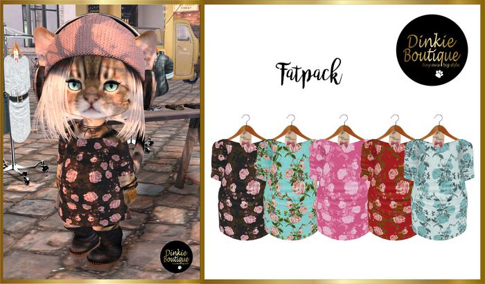 *DB* DINKIES GOLDIE DRESS *FATPACK*