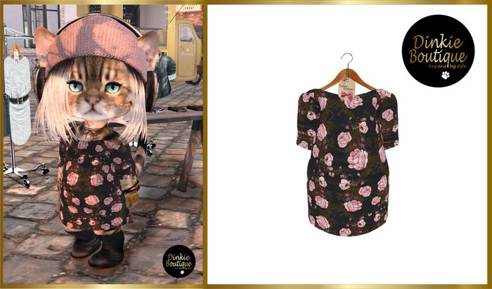 *DB* DINKIES GOLDIE DRESS black