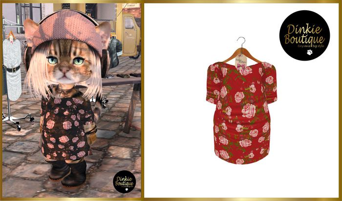 *DB* DINKIES GOLDIE DRESS red