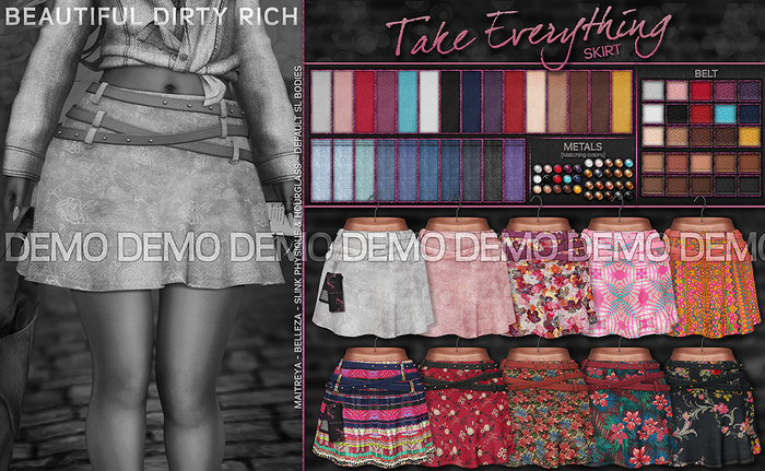...:::Beautiful Dirty Rich:::... Take Everything -Skirt- DEMO
