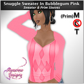 *Awesome Designs Snuggle Sweater In Bubblegum Pink