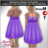 *Awesome Designs Influence Dress In Purple