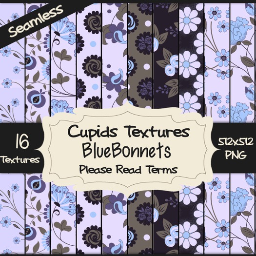 *Cupids Textures * 16 BLUEBONNETS