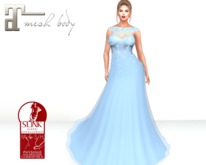 ~PP~ Flowered Gown - Powder Blue