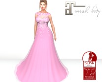 ~PP~Flowered Gown -Blush