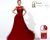 ~PP~ Flowered Gown - Scarlet
