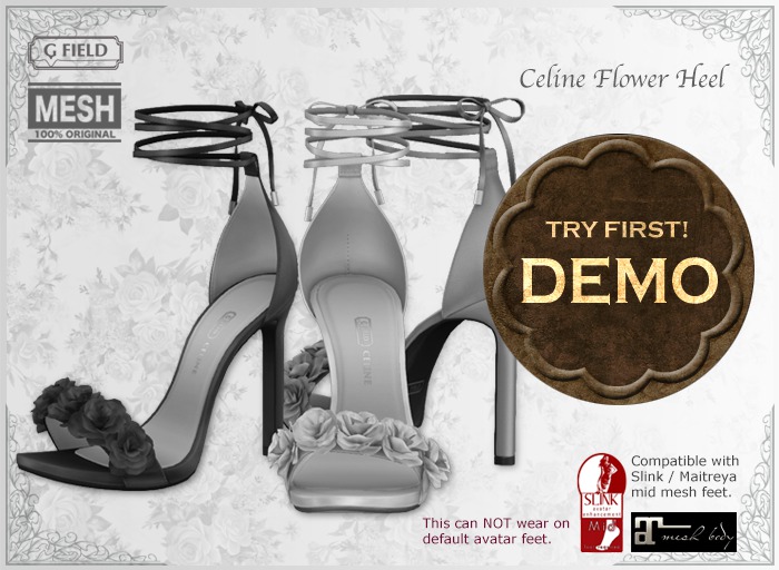 *GF* Celine Flower Heel -DEMO-