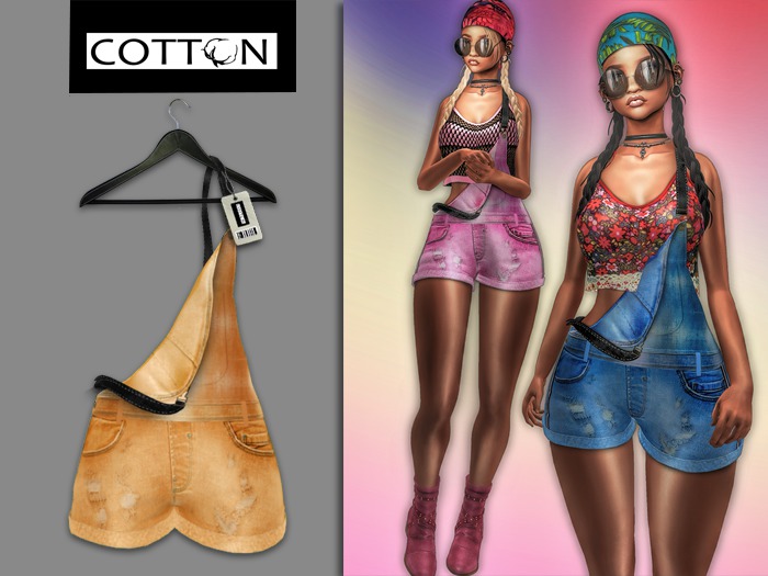 :Cotton:Calypso salopette orange