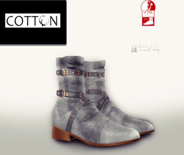 :Cotton:Calypso boots Grey