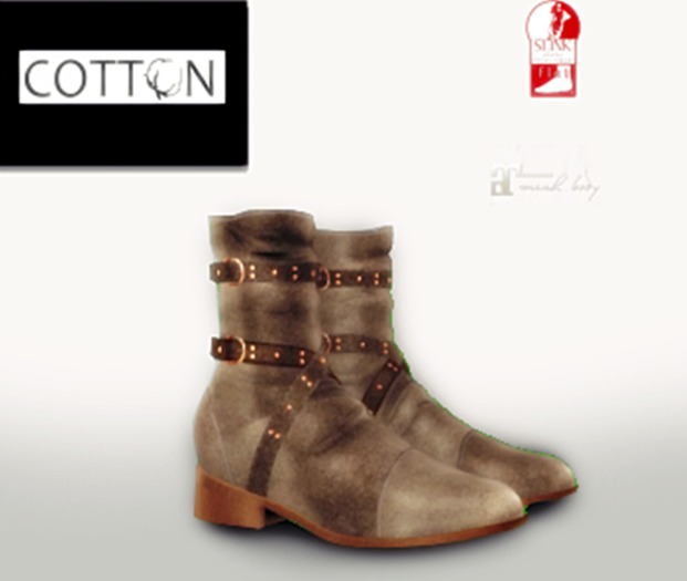 :Cotton:Calypso boots beige