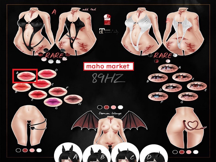 [89Hz] - Roxane * Lip A [Catwa Applier]