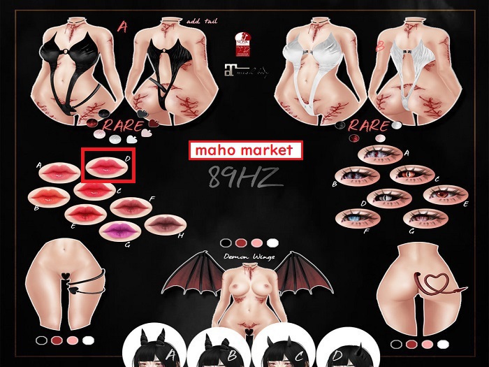 [89Hz] - Roxane * Lip D [Catwa Applier]