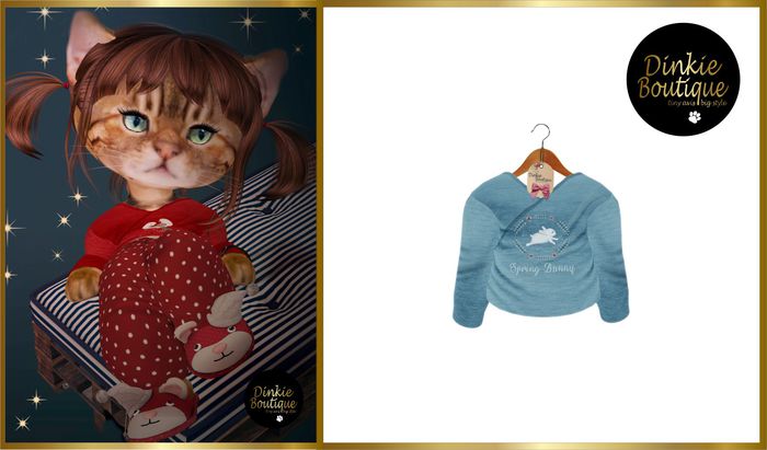 *DB* DINKIES PJ PARTY TOPS blue