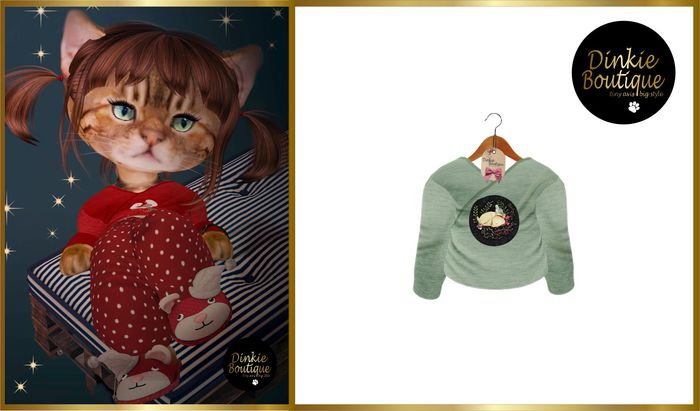 *DB* DINKIES PJ PARTY TOPS green