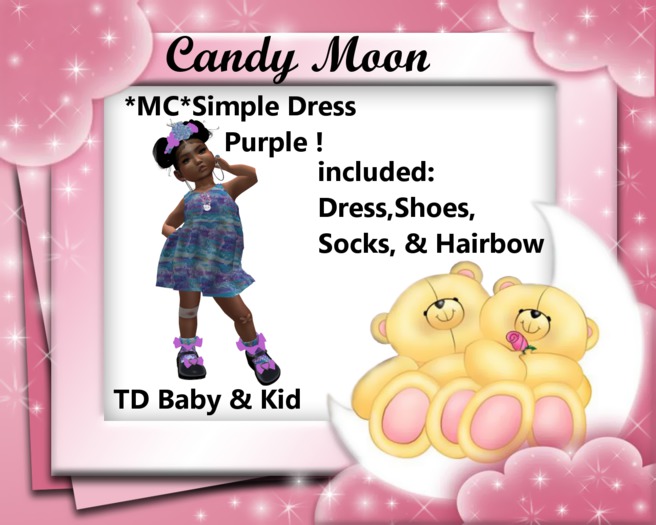 *MC*TD Simple Dress Purple K&B,99