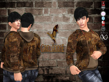 (WEAR ME) Camo Lakeside Sunset Hoodie