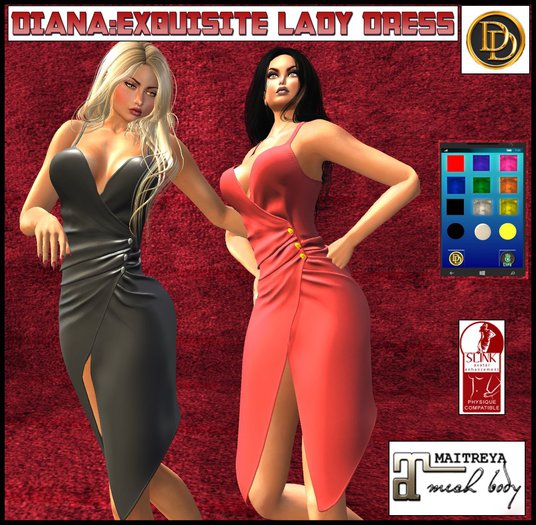 ☾ⅅⅅ☽ DIANA EXQUISITE LADY DRESS / MAITREYA / SLINK