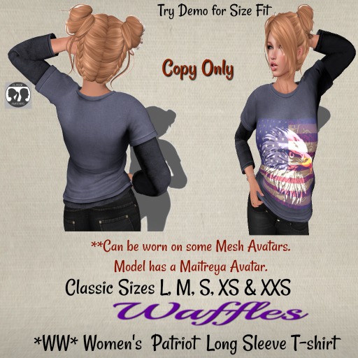*WW* Women's  Patriot  Long Sleeve T-shirt