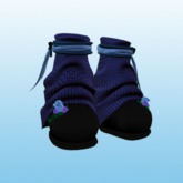 .:PoOf:.Creeping Roses Boots - Blue (Boxed)