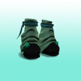 .Purrdough. Creeping Roses Boots - Green