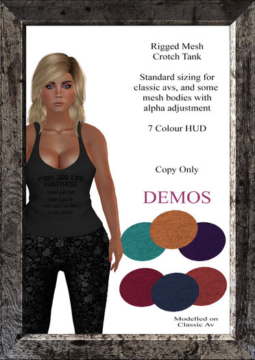 Rigged,  Pantyhose Crotch Tank DEMOS