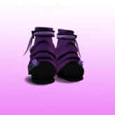 .:PoOf:. Creeping Roses Boots - Purple (Petite) (Boxed)
