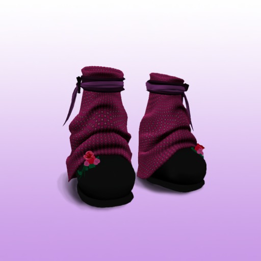 .:PoOf:.Creeping Roses Boots - Pink (Petite) (Boxed)