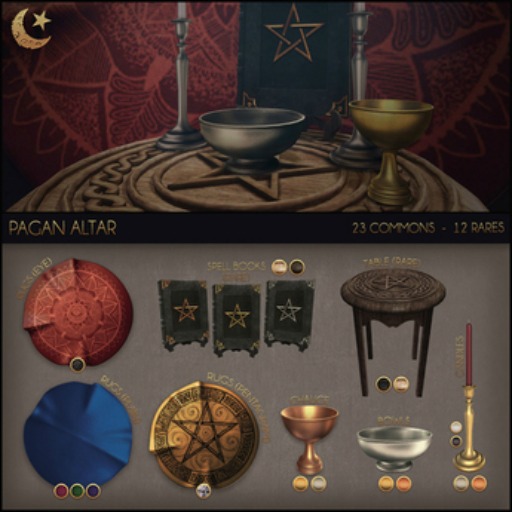 .random.Matter. - Pagan Altar - Candle [Gold/Red]