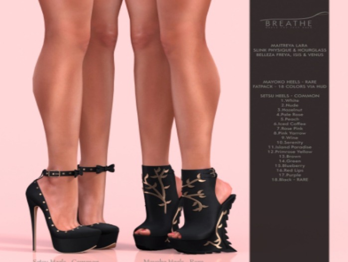 [Breathe]-Setsu Heels: Rose Pink