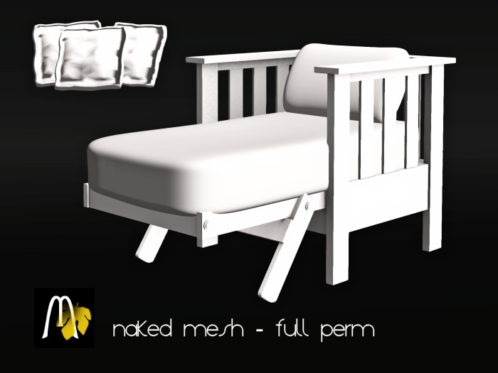 MESH Futon Lounger Single - 2 LI